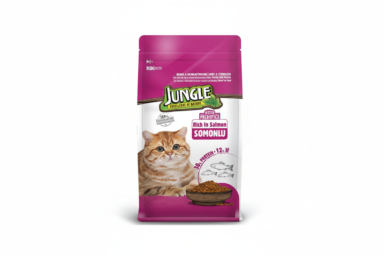 Jungle Kısır Kedi Maması Somonlu 500 Gr