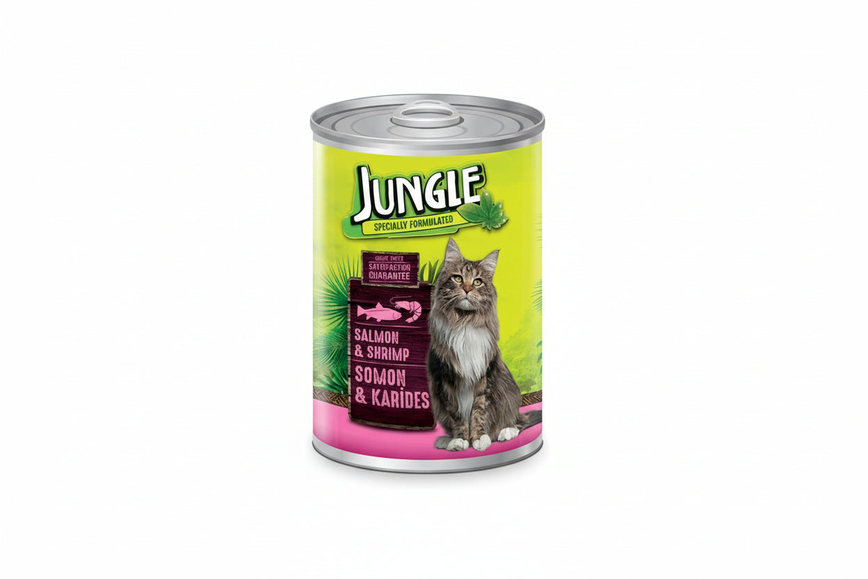Jungle Kısır Kedi Somon Konserve 415 Gr