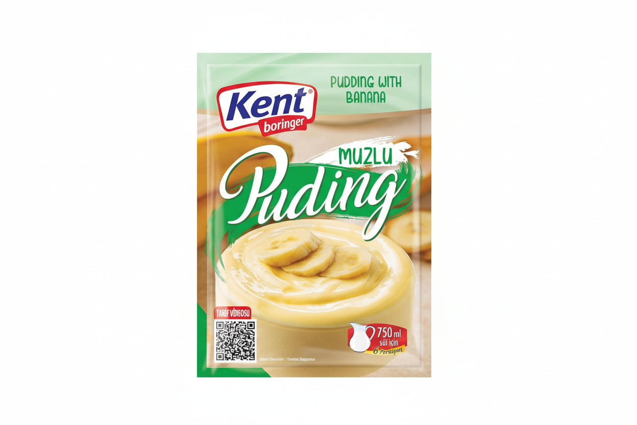 KENT BORİNGER PUDİNG MUZLU 125 GR - Batman Sanal Market