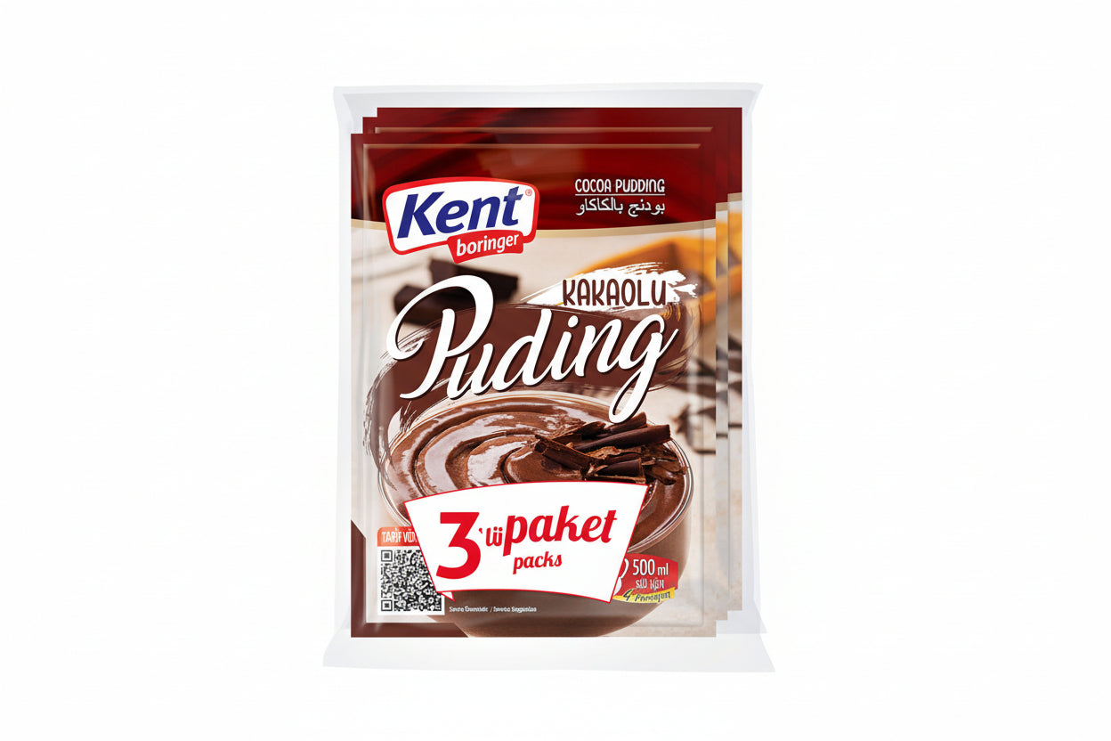 Kent Boringer Kakaolu Puding 3'lü - Batman Sanal Market