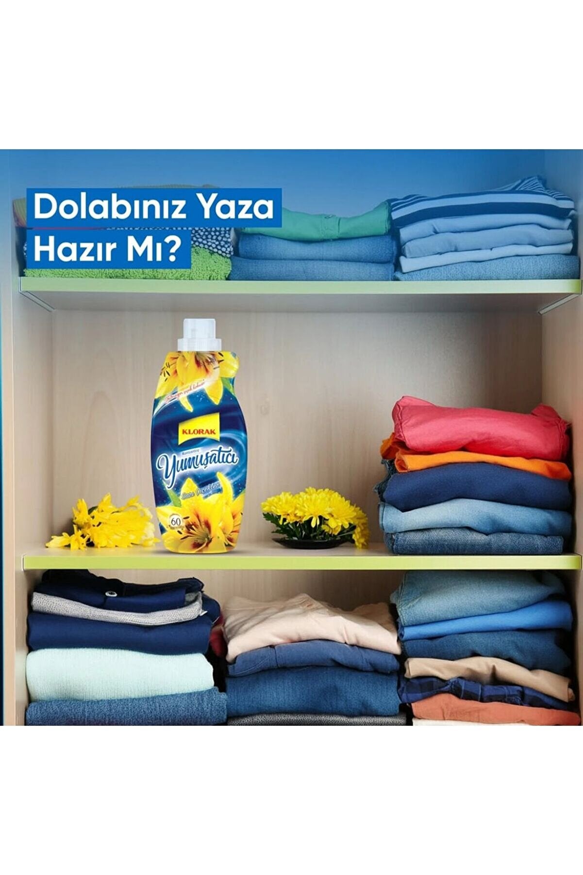 KLORAK YUMUŞATICI SARI ÇİÇEKLER 1440 ML - Batman Sanal Market