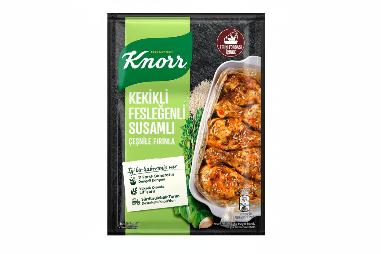 KNORR ÇEŞNİ KEKİKLİ FESLEĞENLİ SUSAMLI 29 GR - Batman Sanal Market