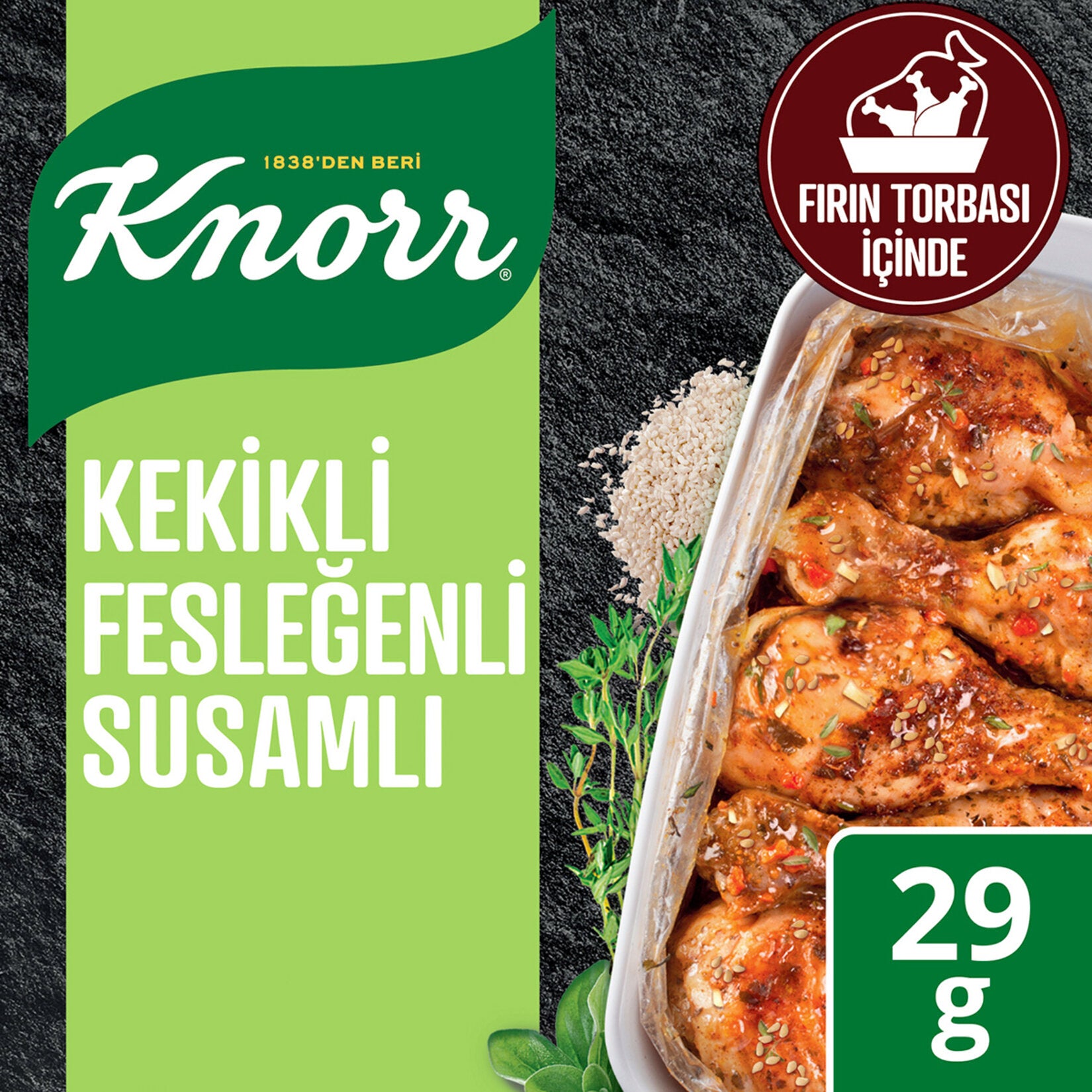 KNORR ÇEŞNİ KEKİKLİ FESLEĞENLİ SUSAMLI 29 GR - Batman Sanal Market