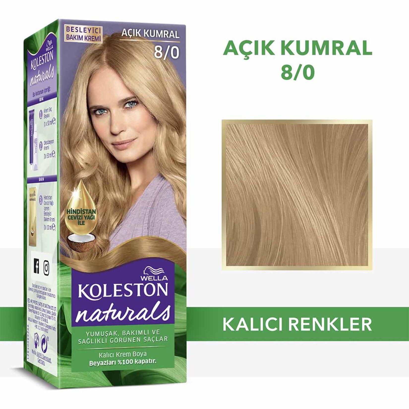 Koleston Naturel 8.0 Açık Kumral - Batman Sanal Market