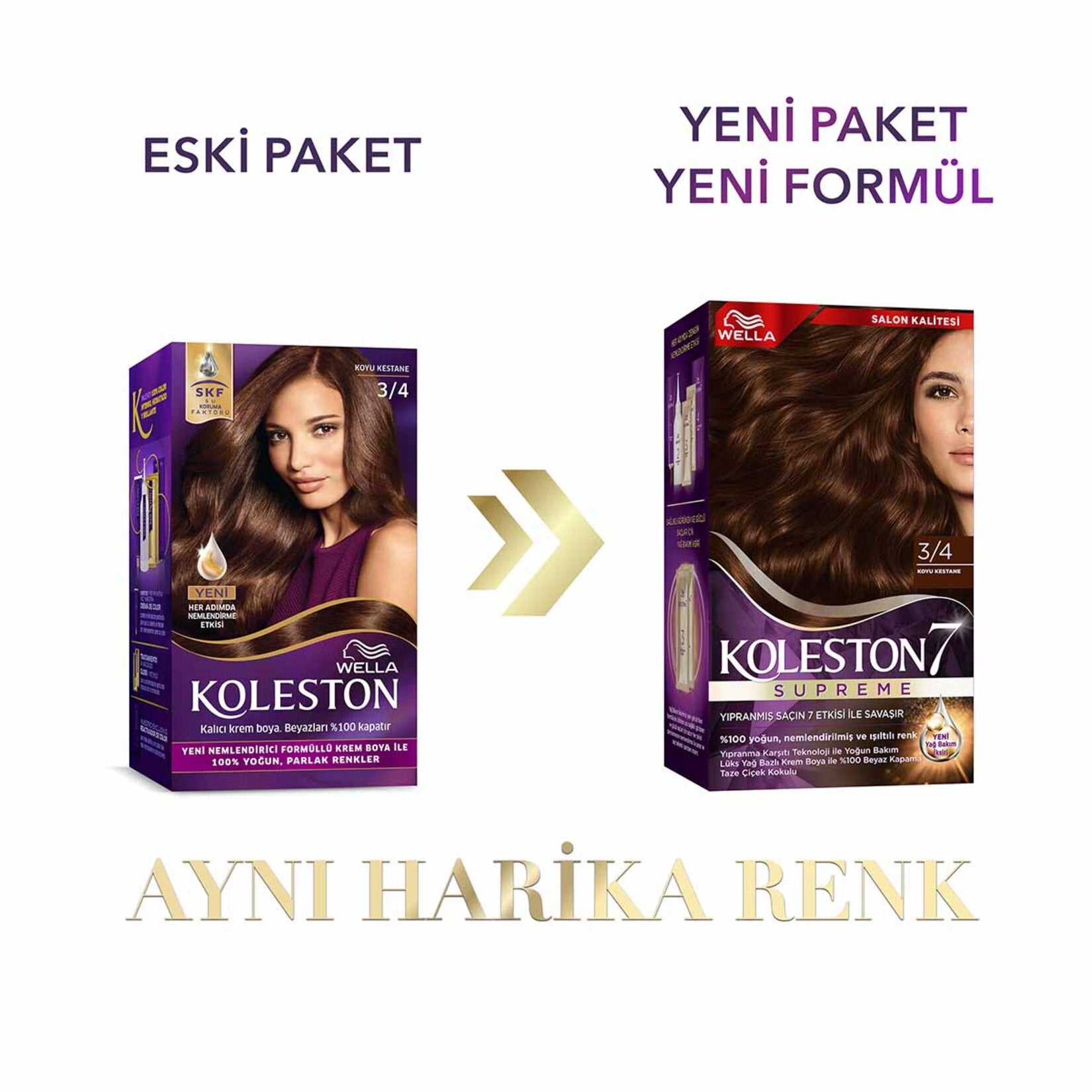 Koleston Tüp Krem Saç Boyası 3.4 Koyu Kestane - Batman Sanal Market