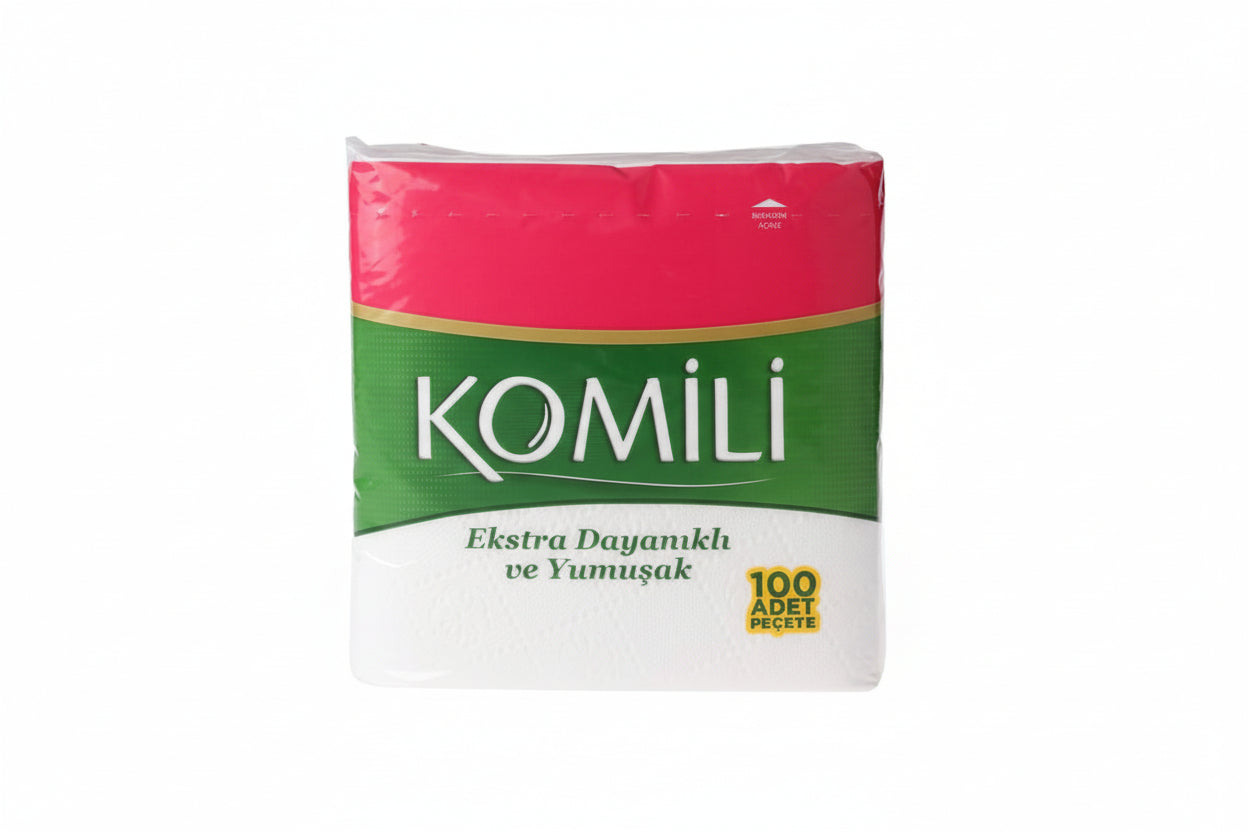 Komili Peçete Desenli (100 Adet)