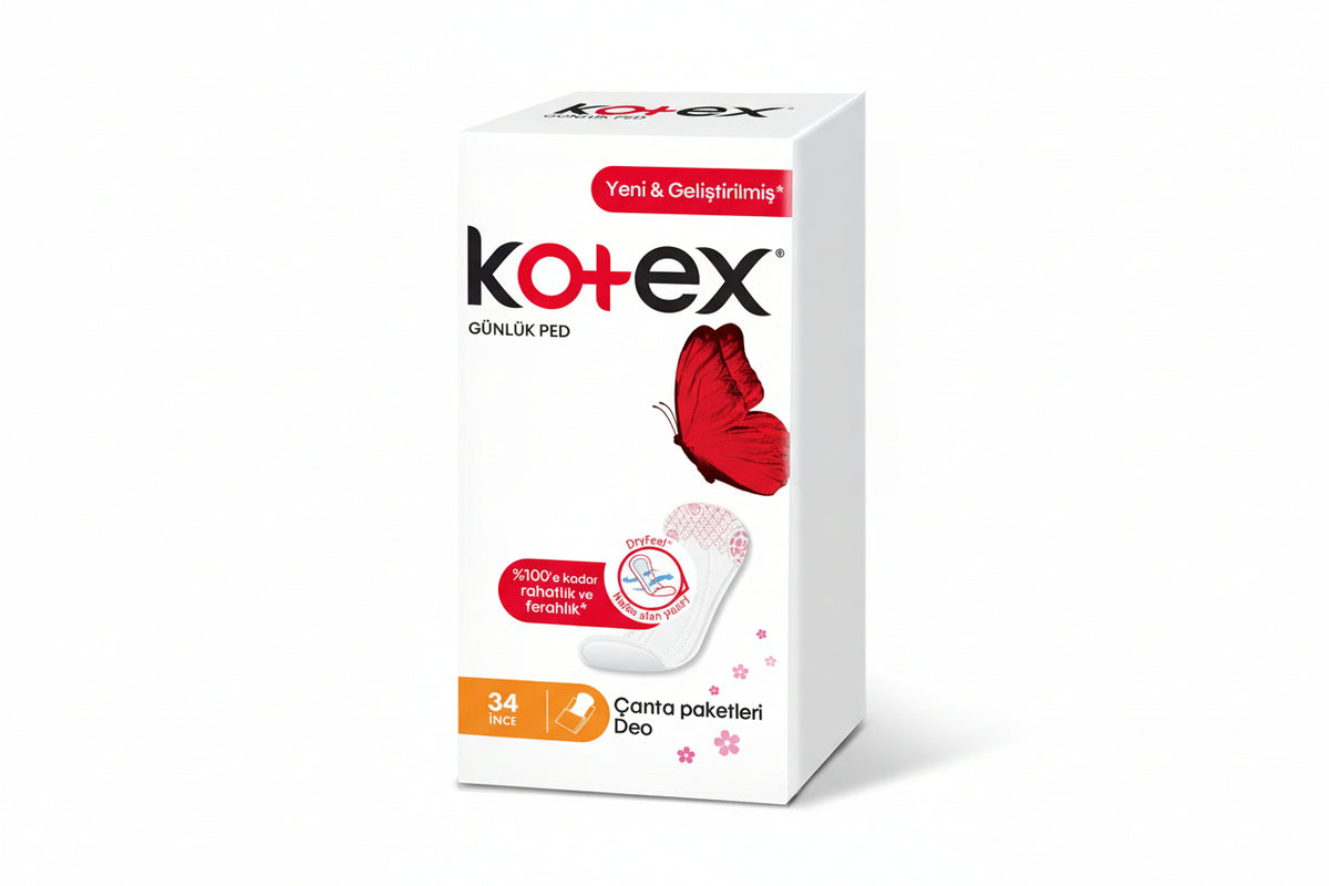Kotex Günlük Ped İnce (34 Adet) - Batman Sanal Market