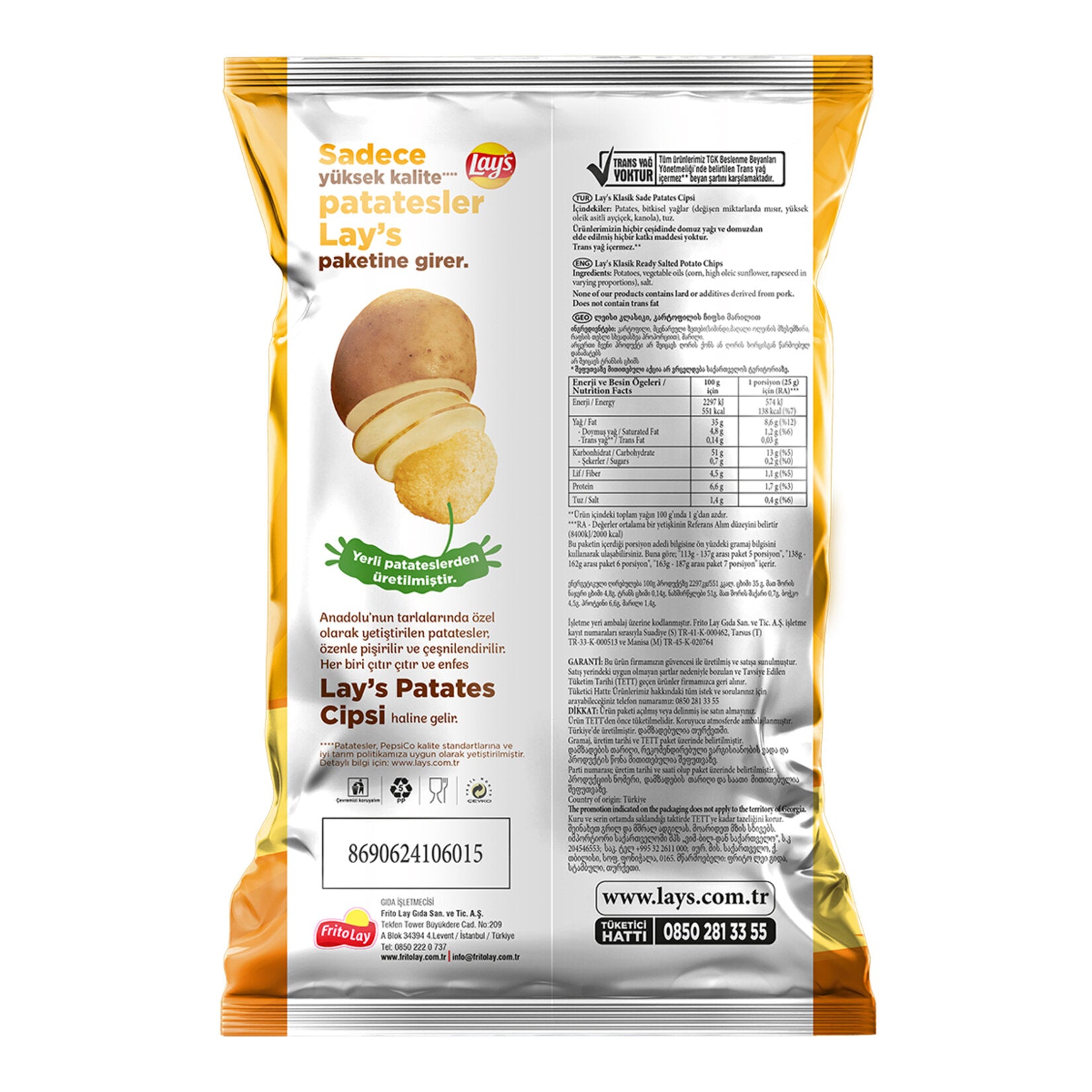 Lays Parti Boy Klasik 153g