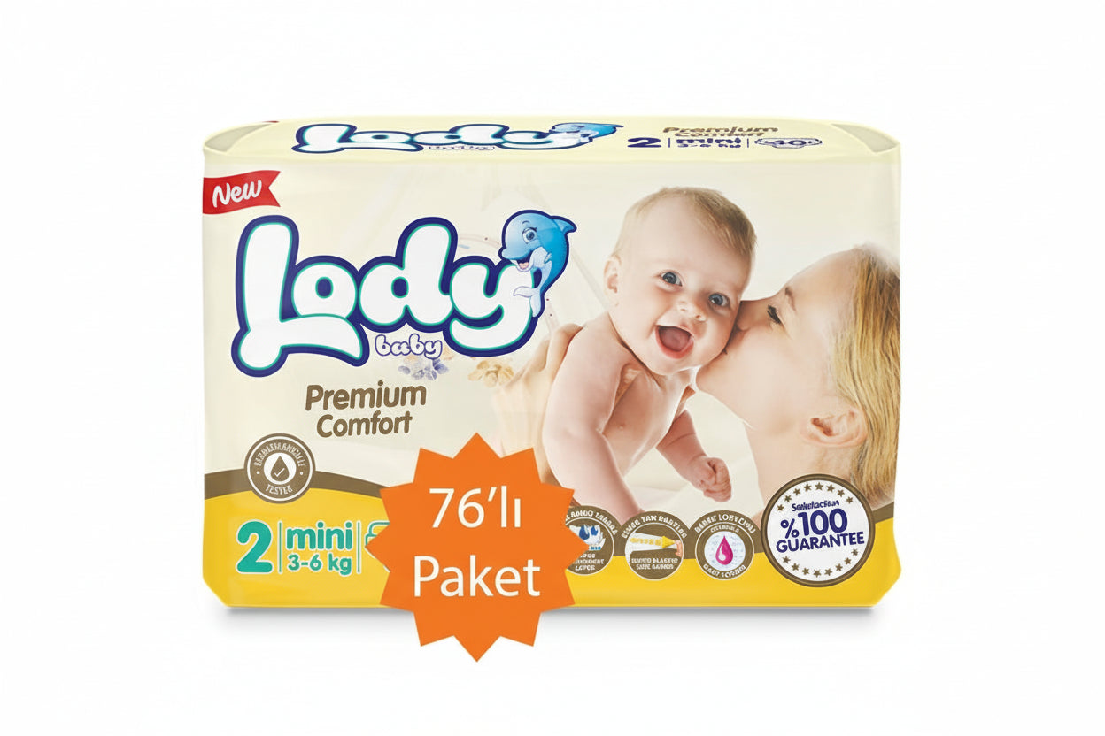 Lody Baby Bebek Bezi 2 Numara (76 Adet)