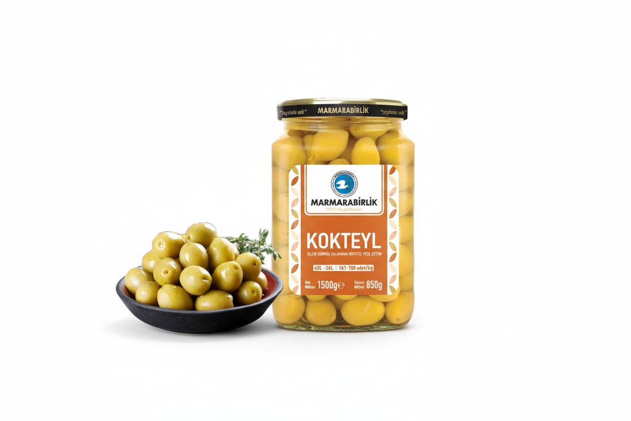 M.BİRLİK Yeşil Zeytin Kokteyl 850 Gr - Batman Sanal Market