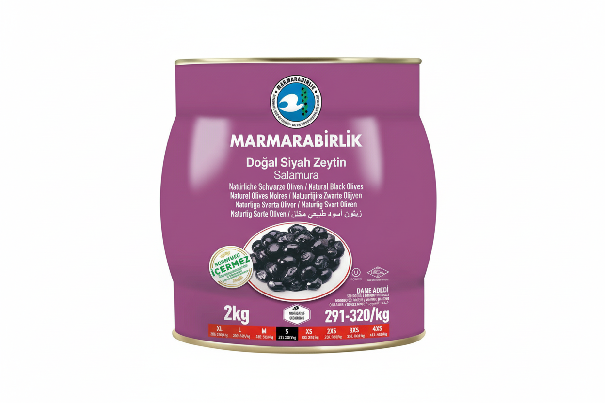 M.BİRLİK Zeytin Yağlı Salamura Hususi (Mor) 291-320 (S) 2 KG - Batman Sanal Market