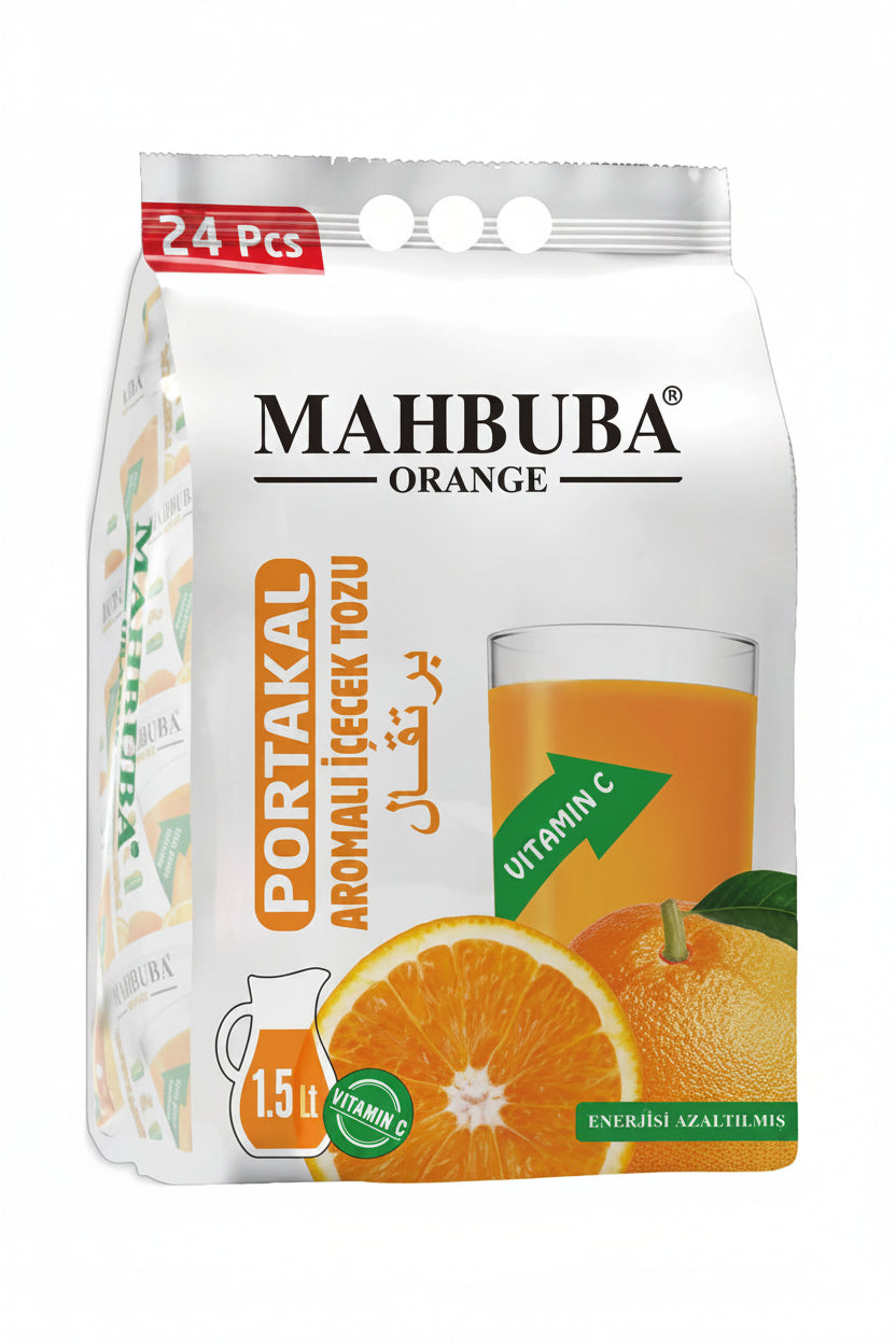 Mahbuba Portakal Aromalı Toz İçecek 24'lü Paket - Batman Sanal Market