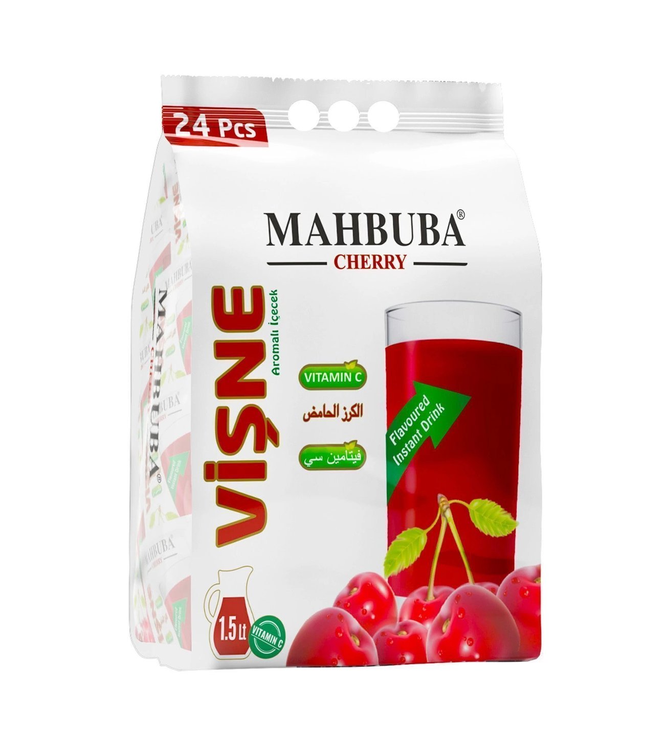 Mahbuba Vişne Aromalı Toz İçecek 24'lü Paket