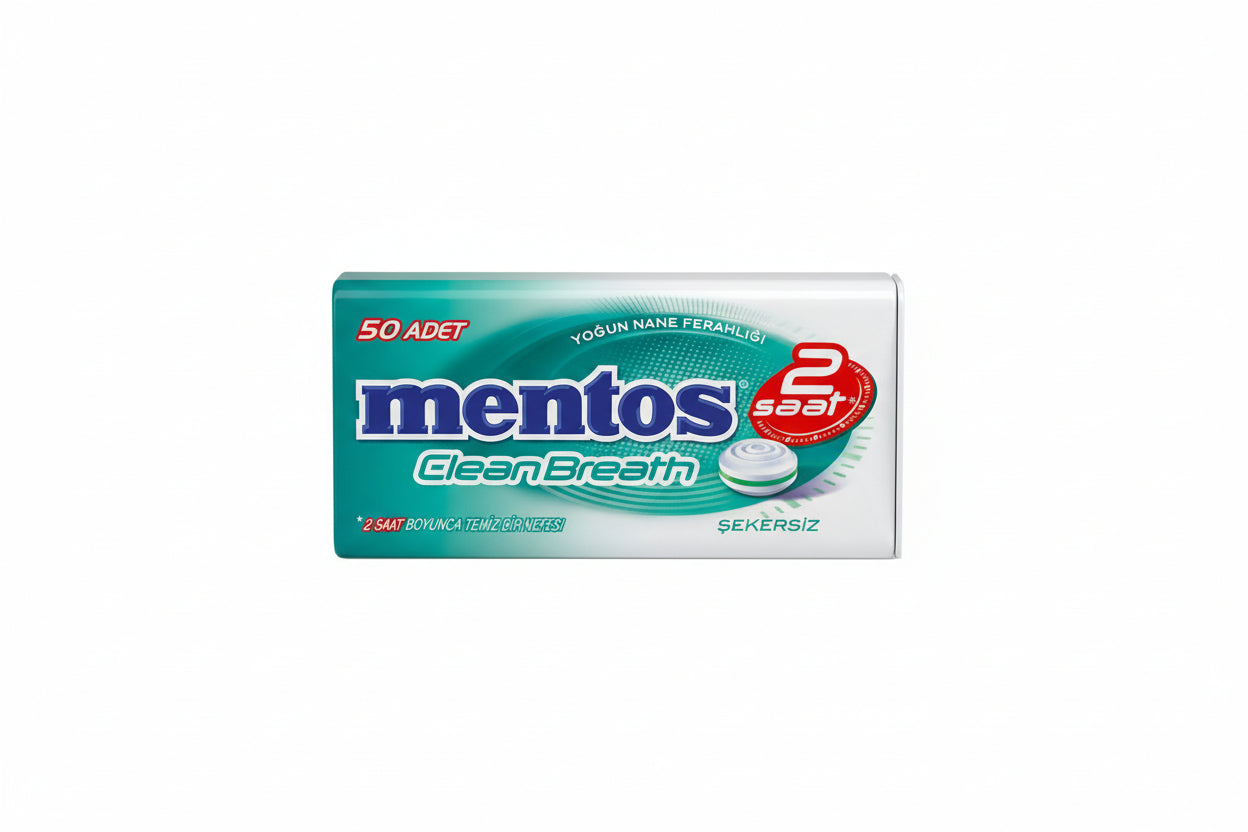 Mentos Clean Breath Tinbox Yoğun Nane - Batman Sanal Market