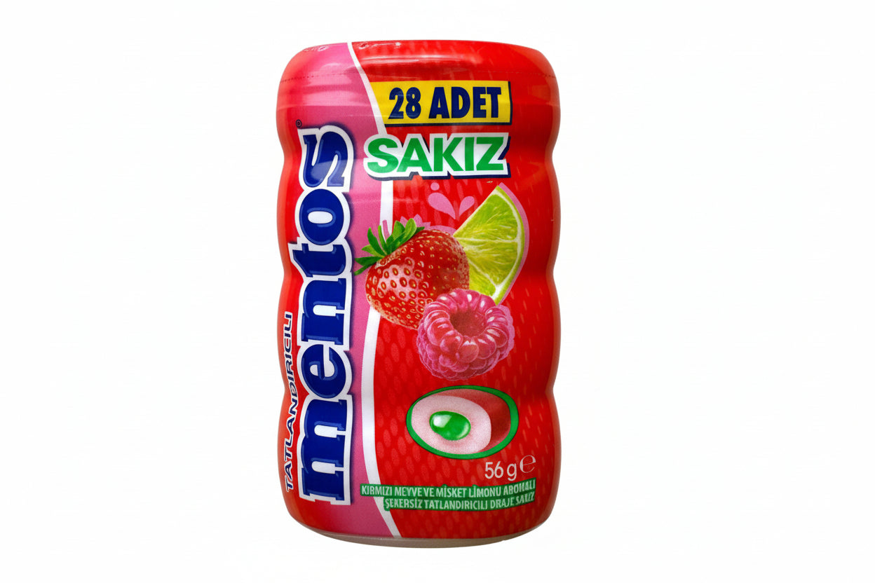 Mentos Kır.Mey.Ve Mis.Lim.Sakız 56 Gr