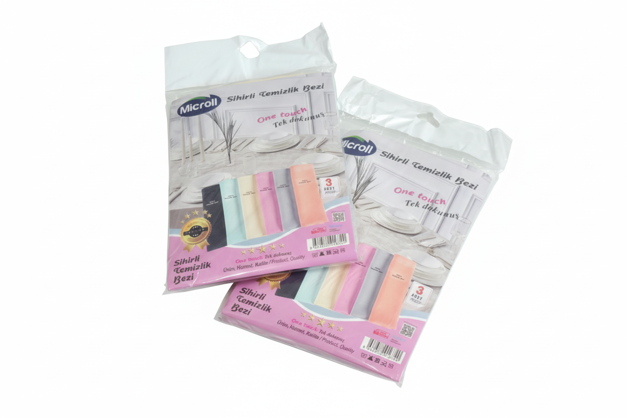 Microll Sihirli Temizlik Bezi 3'lü