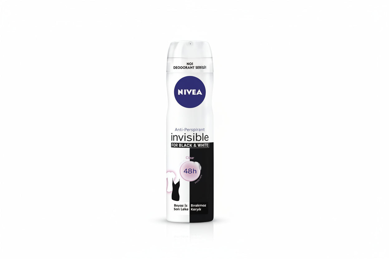 NIVEA Deo Invisible Black&White Clear 150 ml - Batman Sanal Market