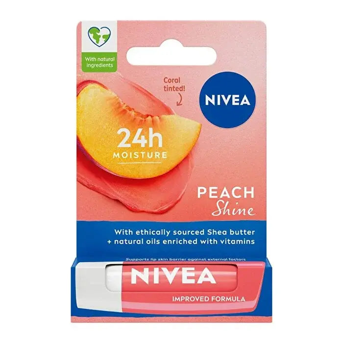 Nivea Lip Fruity Shine Şeftali 4.8G (Improved Formula) 24H - Batman Sanal Market