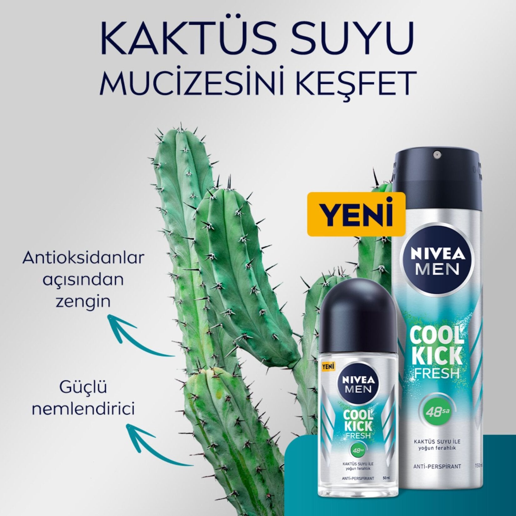 NIVEA MEN DEO COOL KICK FRESH 150 ML - Batman Sanal Market