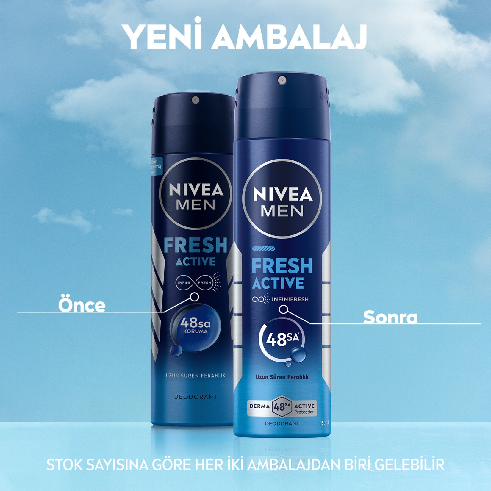 Nıvea Men Deo Fresh Active Okyanus 150ml