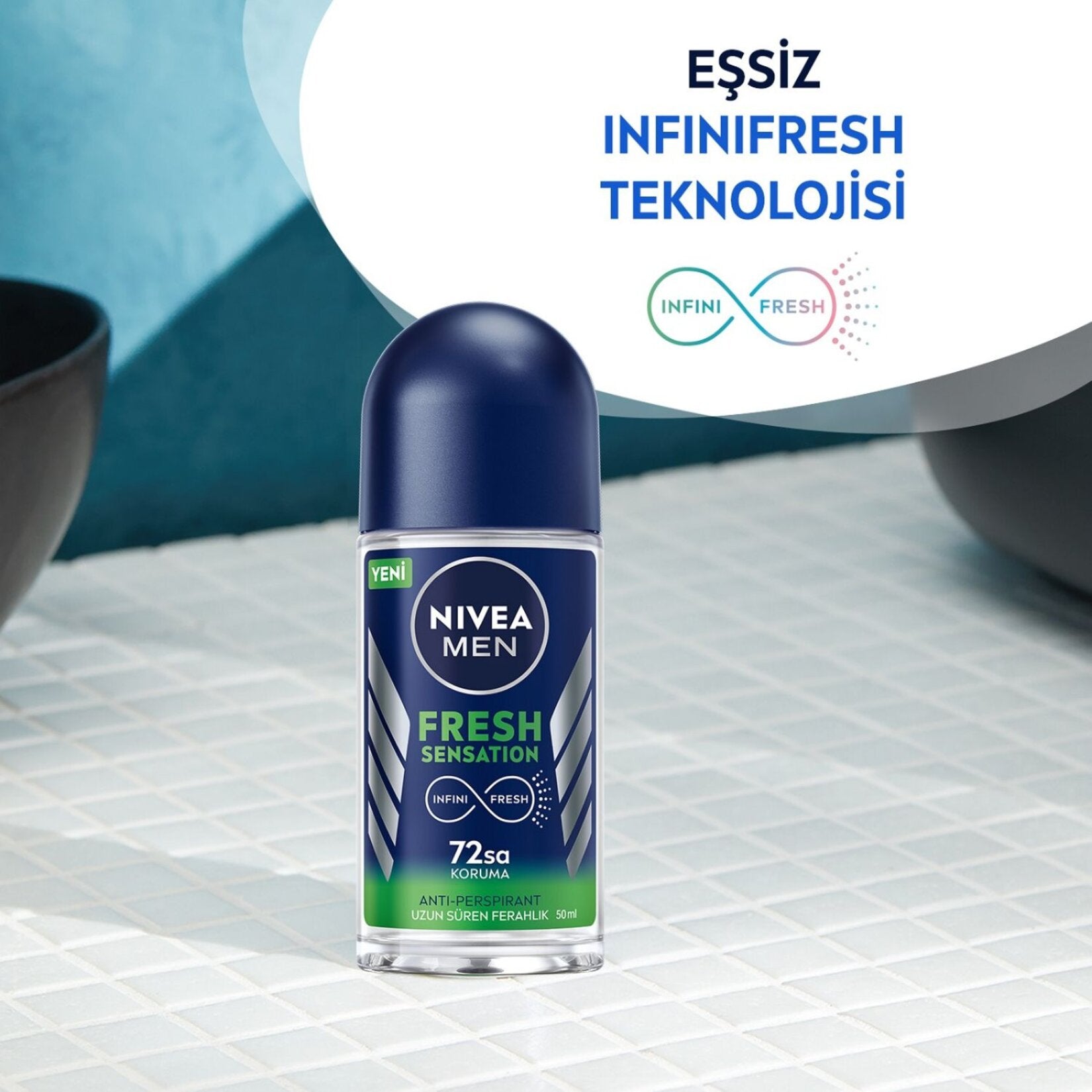 NIVEA MEN ROLLON FRESH SENSATİON 50 ML - Batman Sanal Market