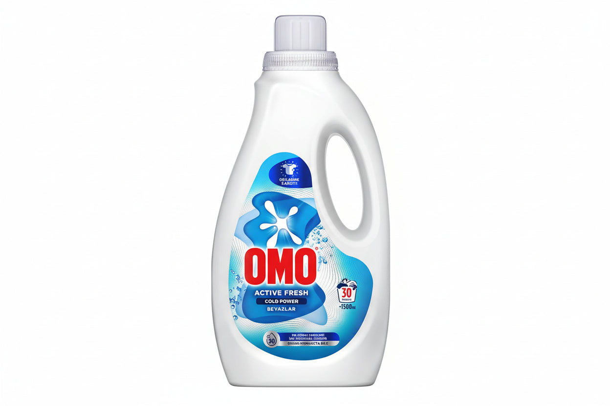 OMO Active Fresh Beyazlar Sıvı Çamaşır Deterjanı 1.5 Litre - Batman Sanal Market