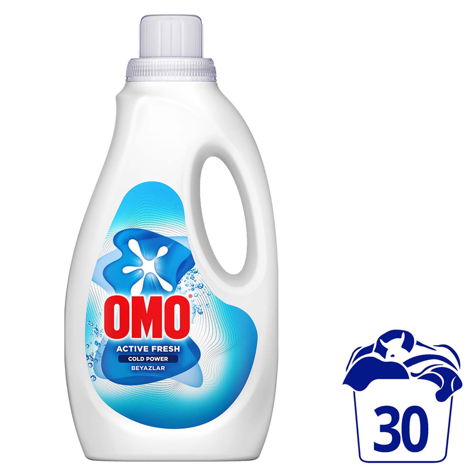 OMO Active Fresh Beyazlar Sıvı Çamaşır Deterjanı 1.5 Litre - Batman Sanal Market