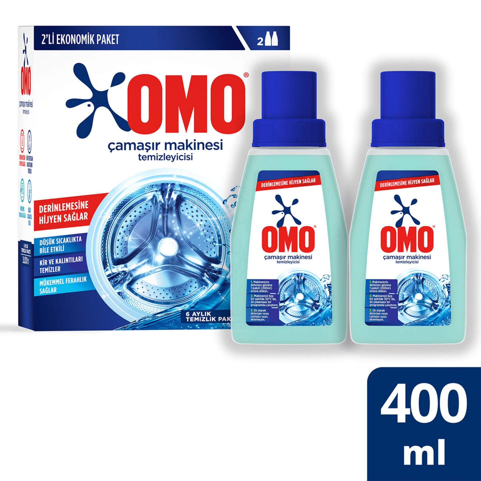 OMO Çamaşır Makinesi Temizleyicisi 2x200 ml - Batman Sanal Market