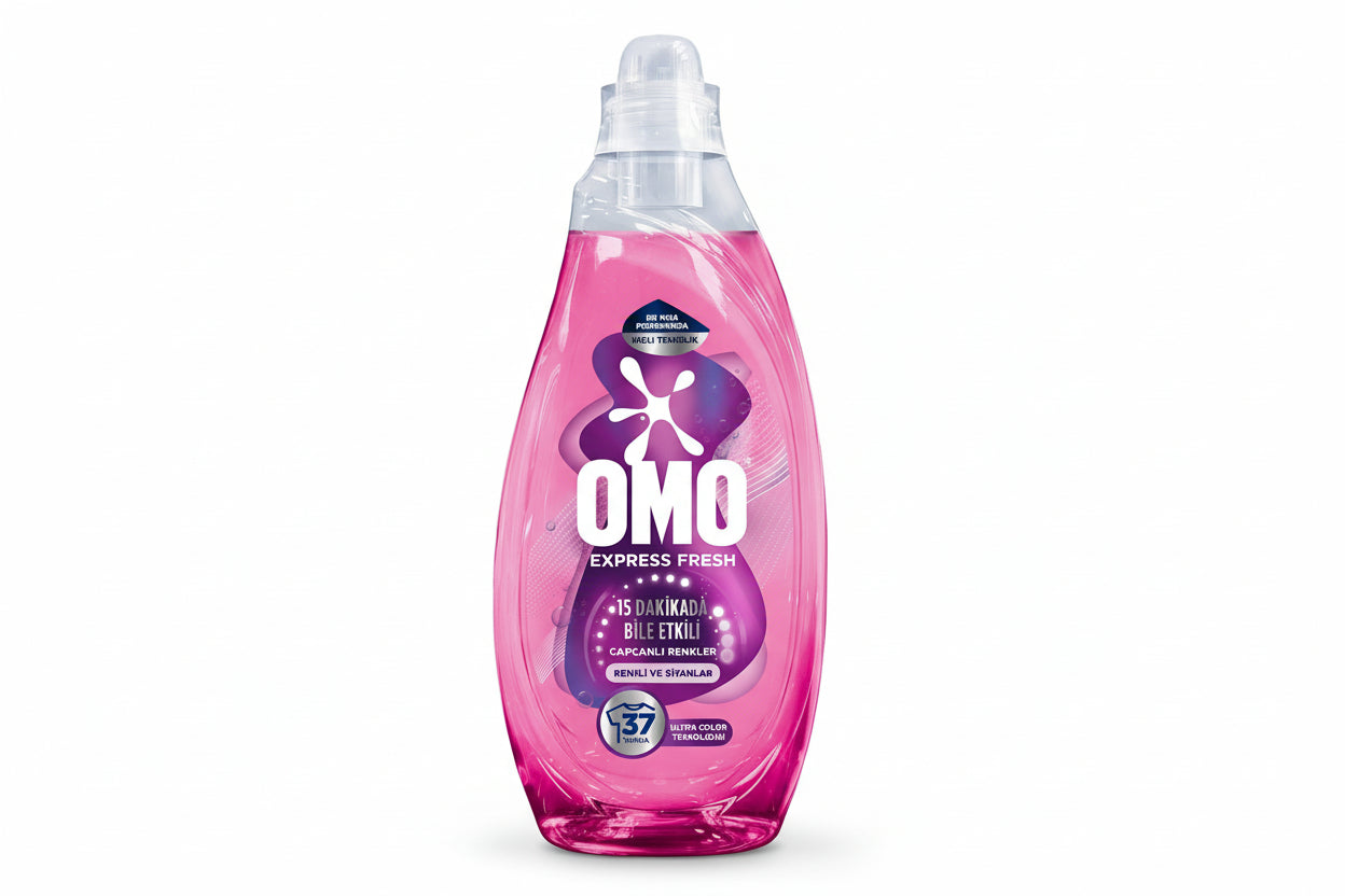 OMO Sıvı Çamaşır Deterjanı 1480 ml Express Fresh Renkliler ve Siyahlar - Batman Sanal Market
