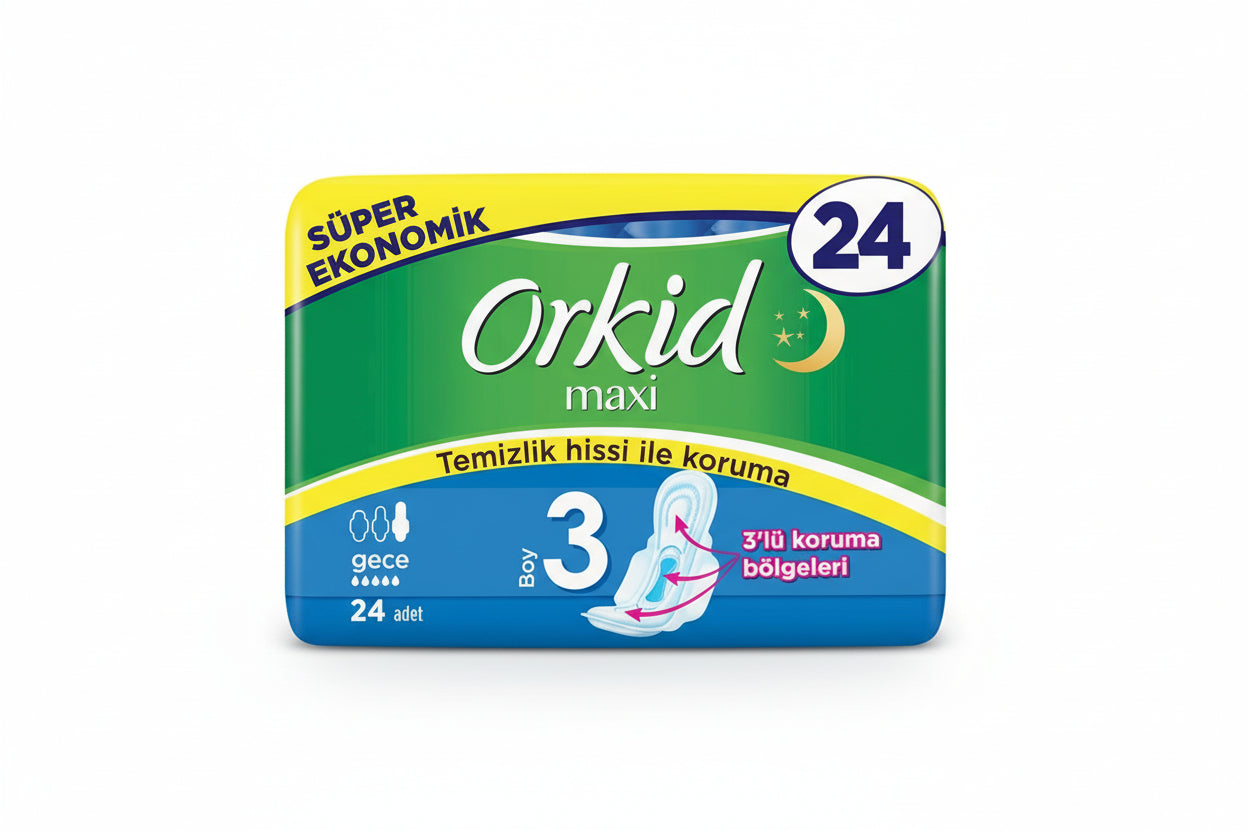 ORKİD Maxi Süper Eko Gece-3 (24'lü) - Batman Sanal Market