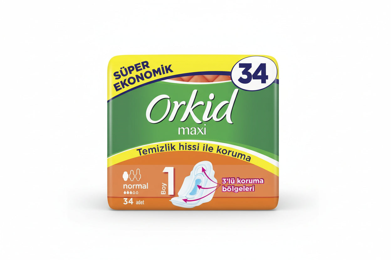 Orkid Maxi Süper Eko Normal 1 (34'lü) - Batman Sanal Market