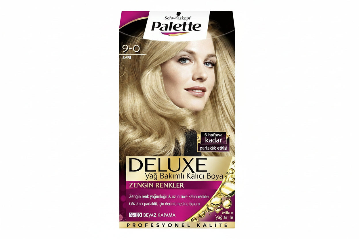 Palette Deluxe 9-0 Sarı Saç Boyası - Batman Sanal Market