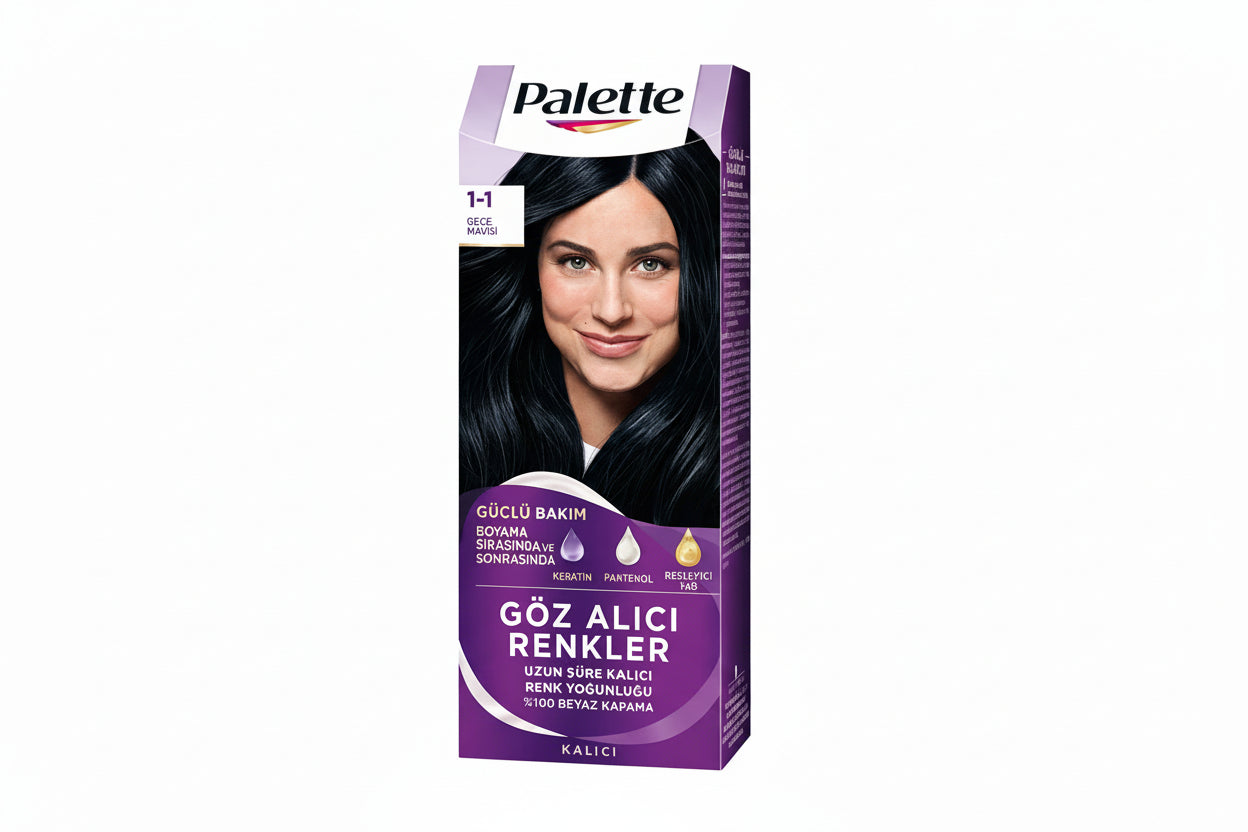 PALETTE Doğal Renkler Gece Mavisi 1-1 - Batman Sanal Market