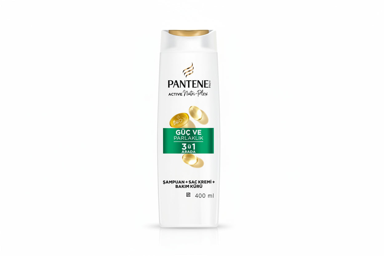 Pantene Şampuan Güç ve Parlaklık 3'ü 1 Arada 400 ml - Batman Sanal Market