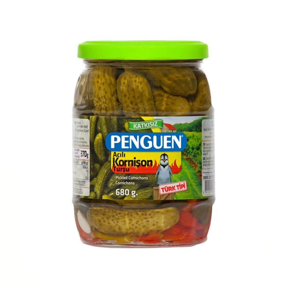 Penguen Kornişon Acı Turşu 680 Gr - Batman Sanal Market