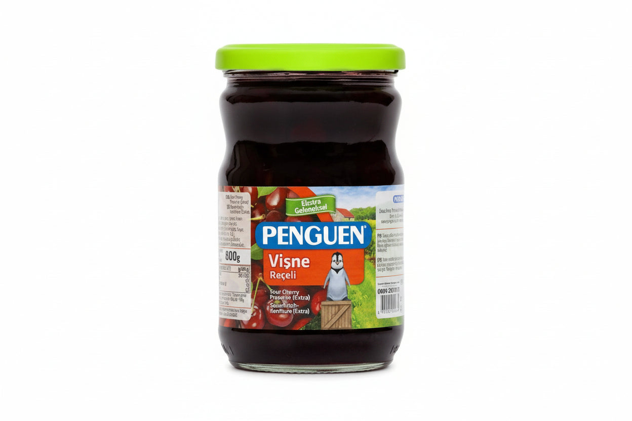 Penguen Vişne Reçeli 800 Gr