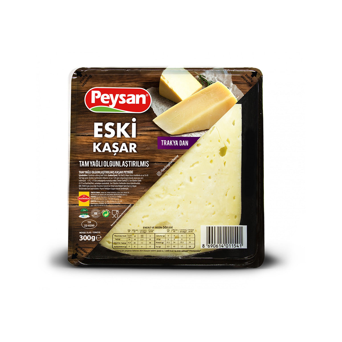 Peysan Tam Yağlı Olgunlaştırılmış Eski Kaşar 300 Gr - Batman Sanal Market