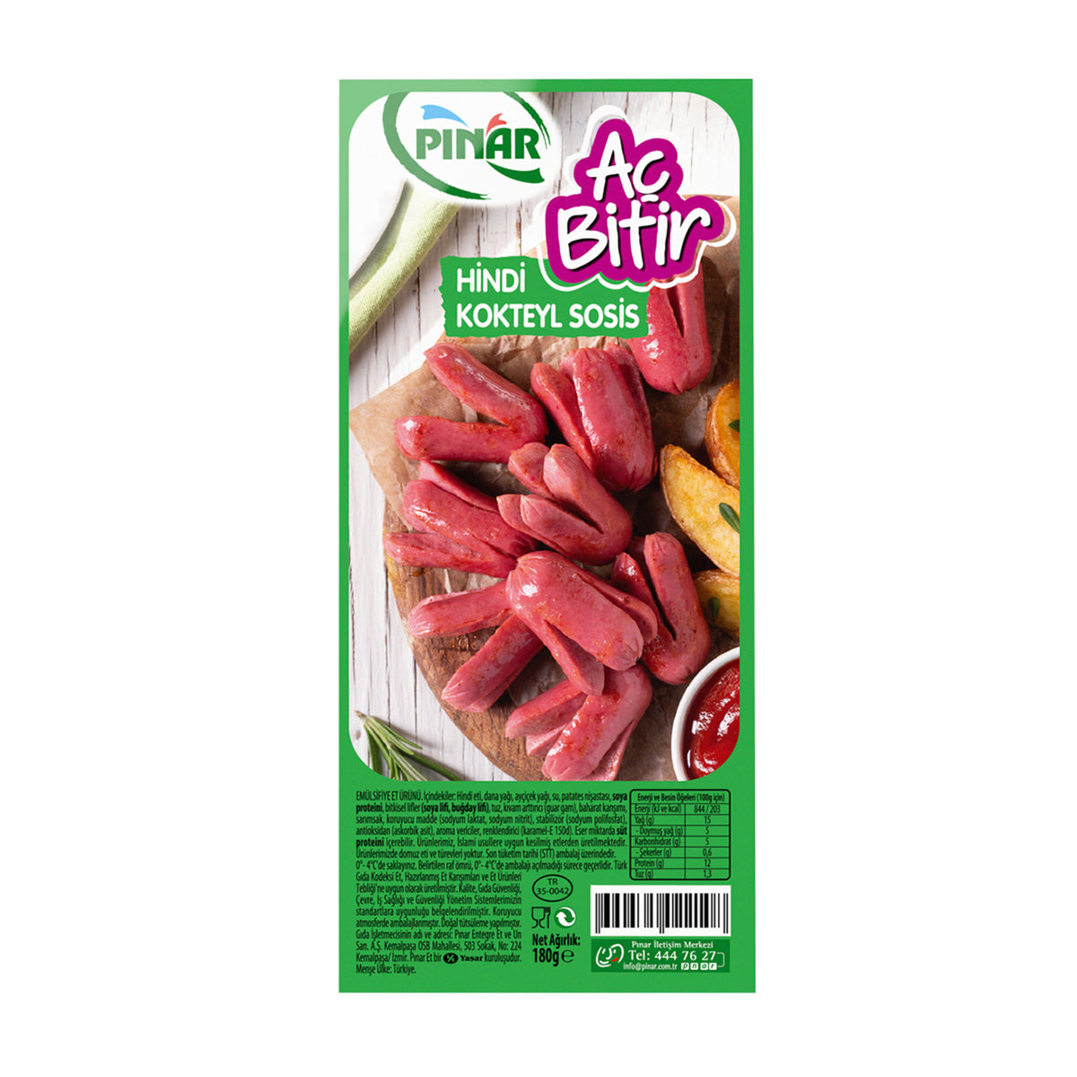 Pınar Sosis Aç Bitir 200 Gr - Batman Sanal Market