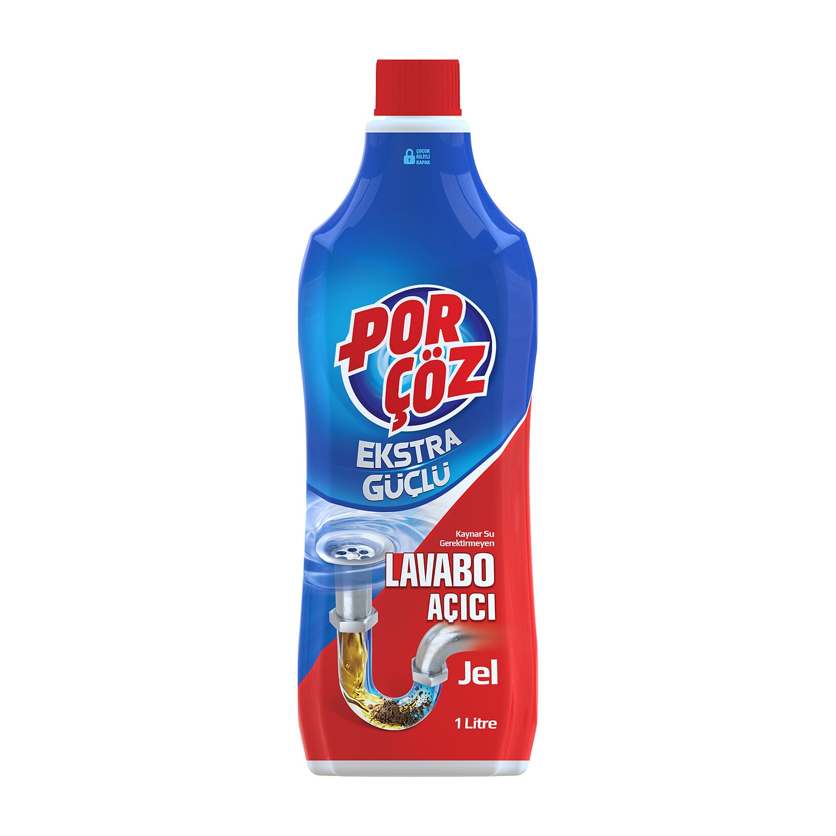 PORÇÖZ Lavabo Açıcı Jel 1 Litre - Batman Sanal Market