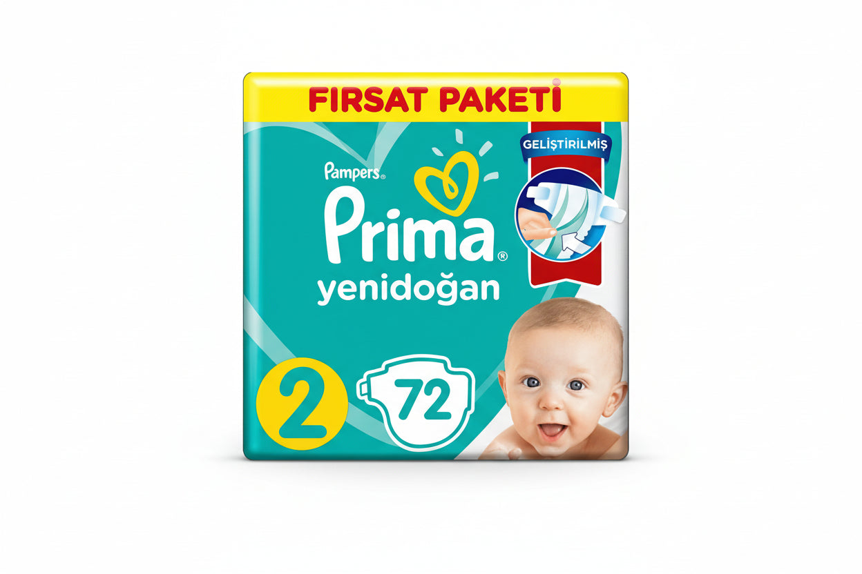 Prima Fırsat Paketi-2 (72 Adet) Yeni Doğan Bebek Bezi - Batman Sanal Market