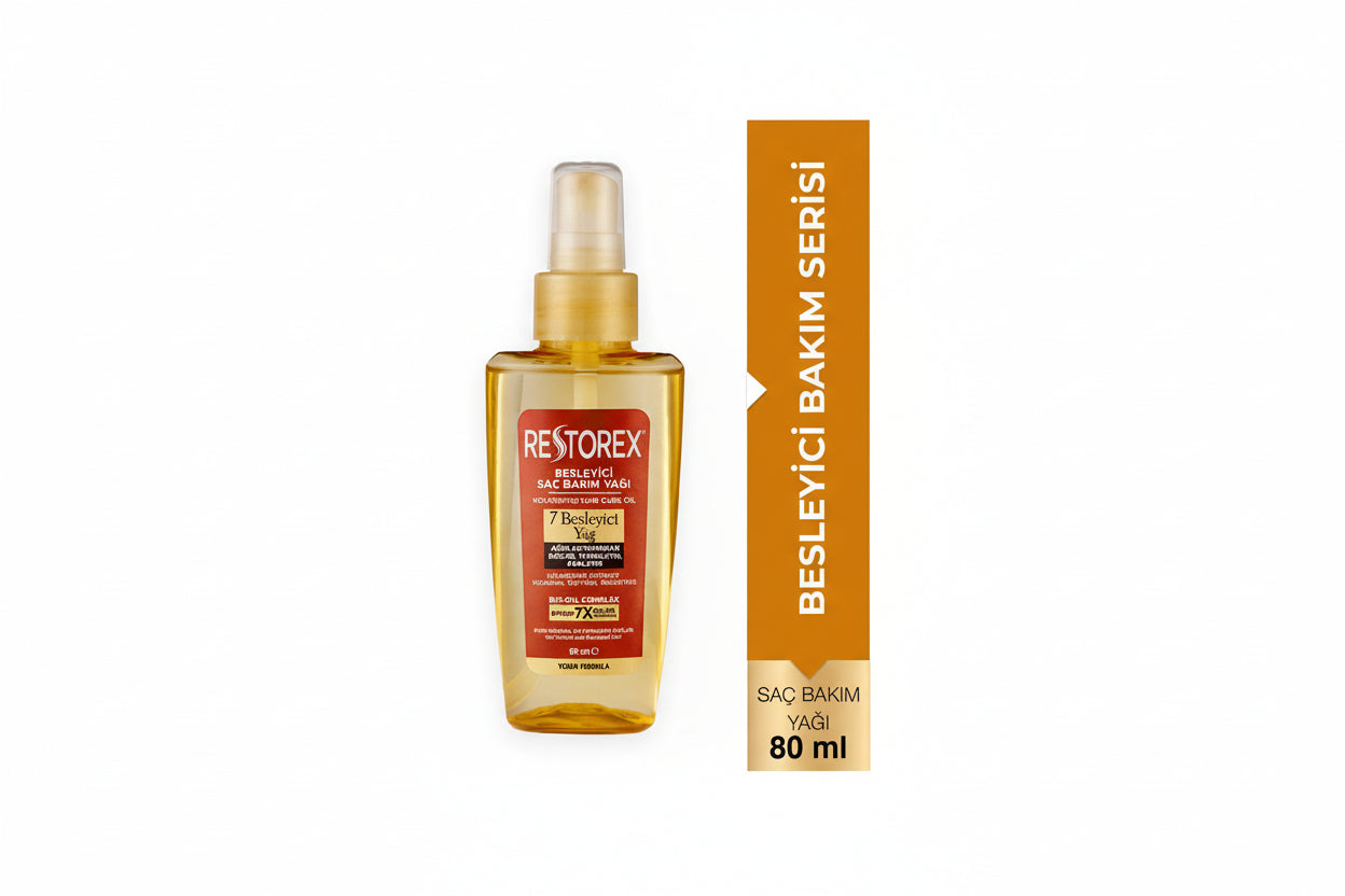 RESTOREX Saç Bakım Yağı 80 ml Tüm Saç Tipleri - Batman Sanal Market