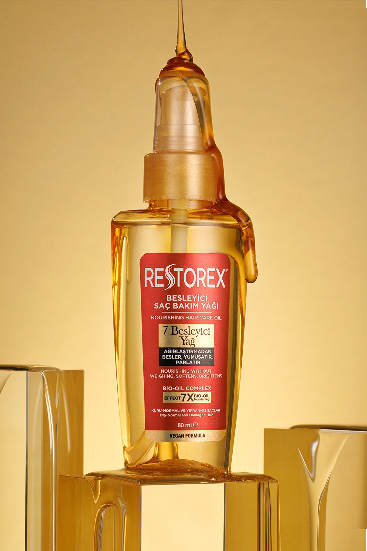 RESTOREX Saç Bakım Yağı 80 ml Tüm Saç Tipleri - Batman Sanal Market
