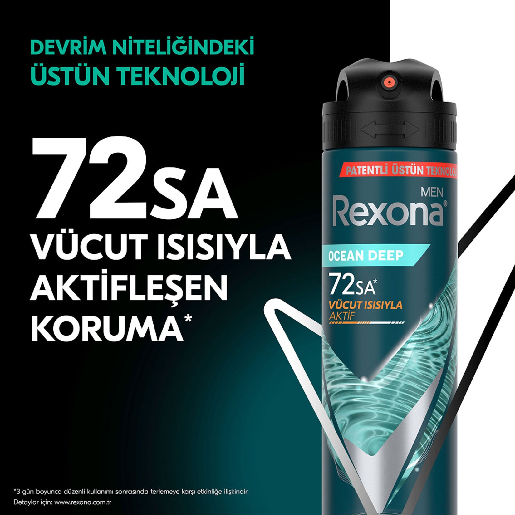 REXONA MEN DEO OCEAN DEEP 150 ML - Batman Sanal Market