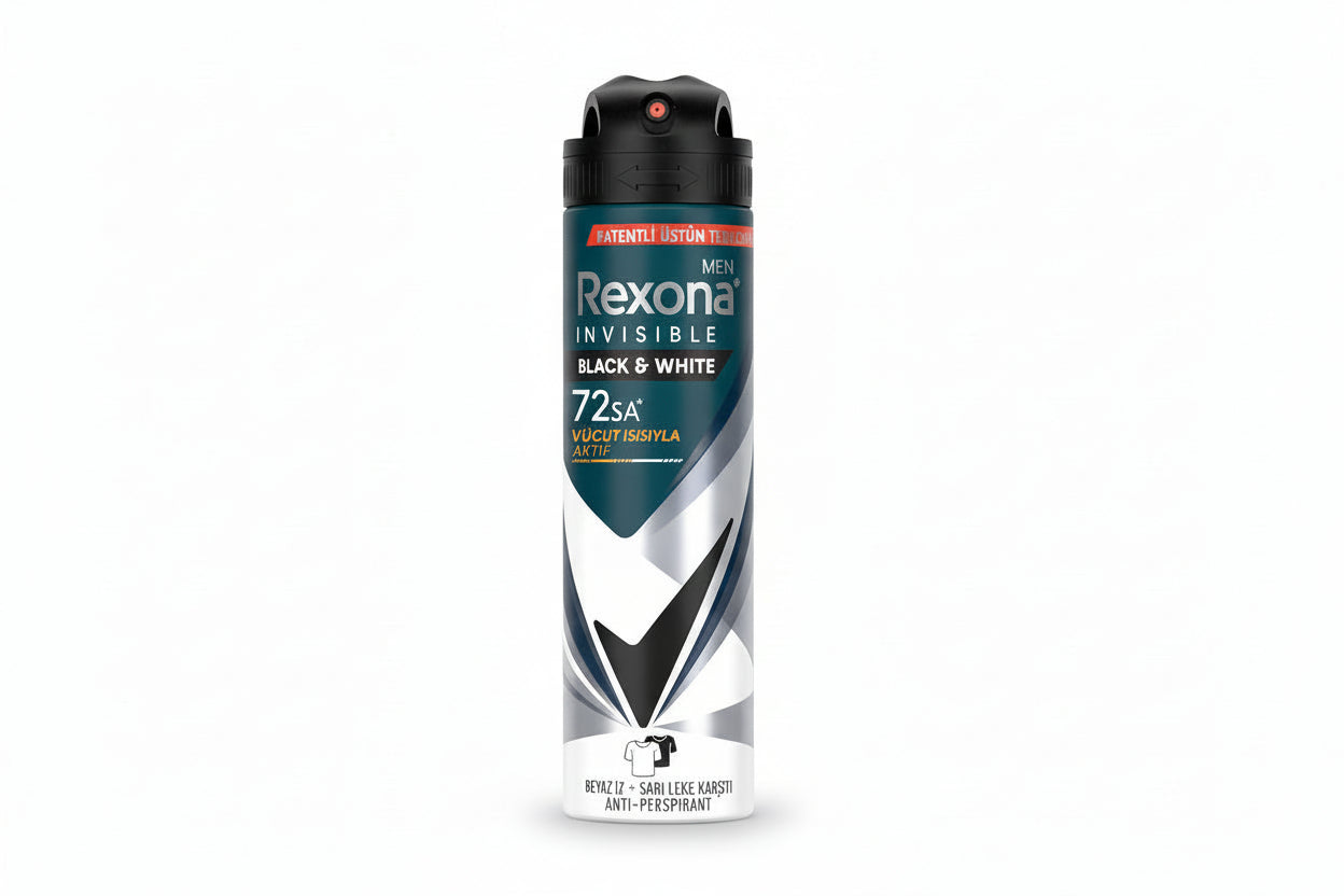 REXONA MEN INVISIBLE BLACK&WHİTE 150 ML - Batman Sanal Market