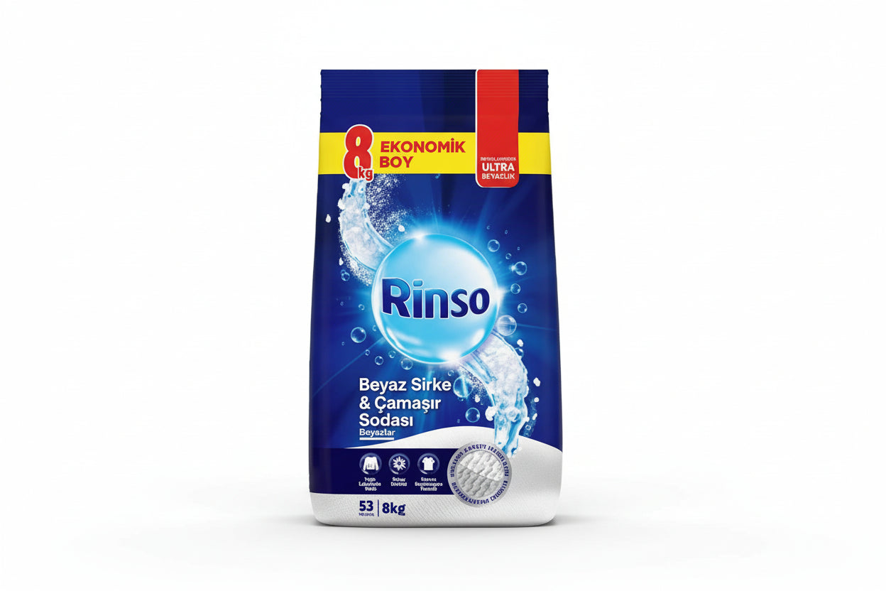 Rinso Matik 8 Kg Beyazlar Çamaşır Sodası & Beyaz Sirke - Batman Sanal Market