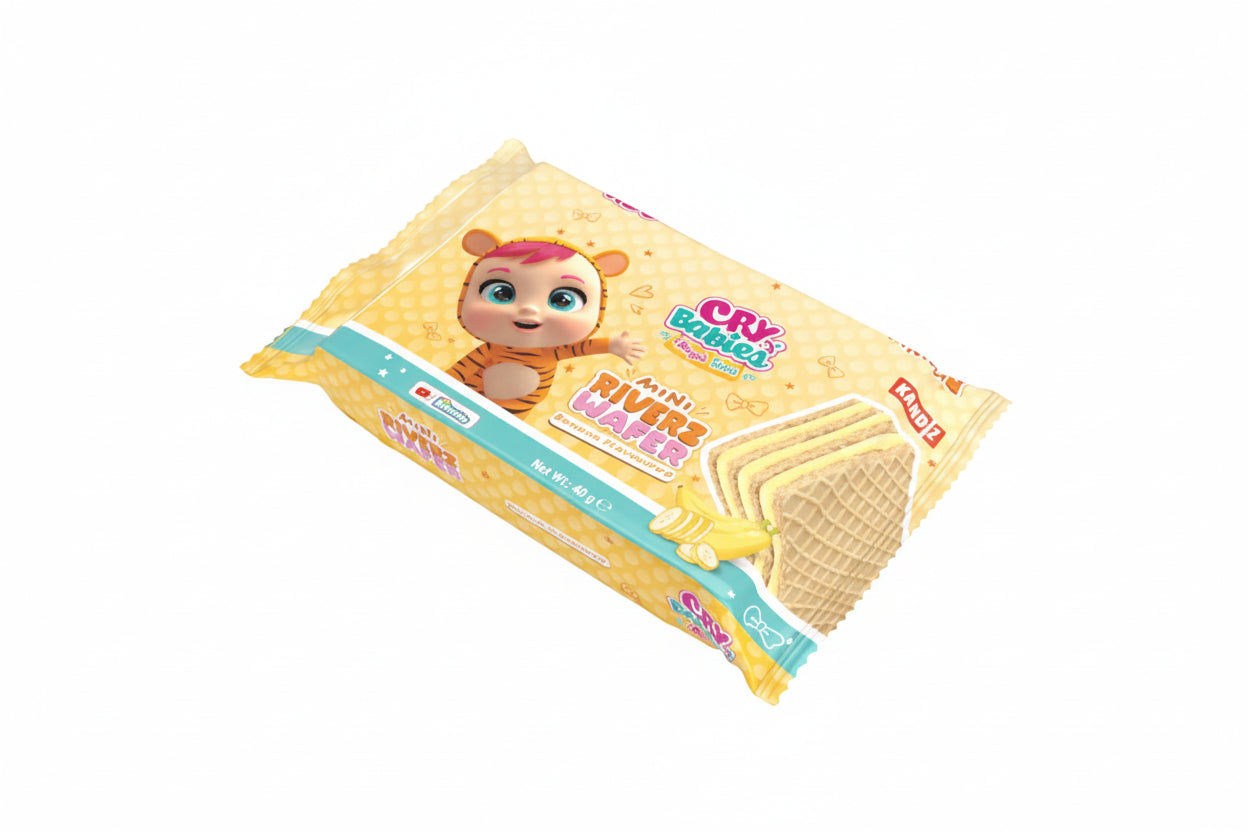 RIVERZ WAFER MİNİ MUZLU GOFRET 40 GR - Batman Sanal Market