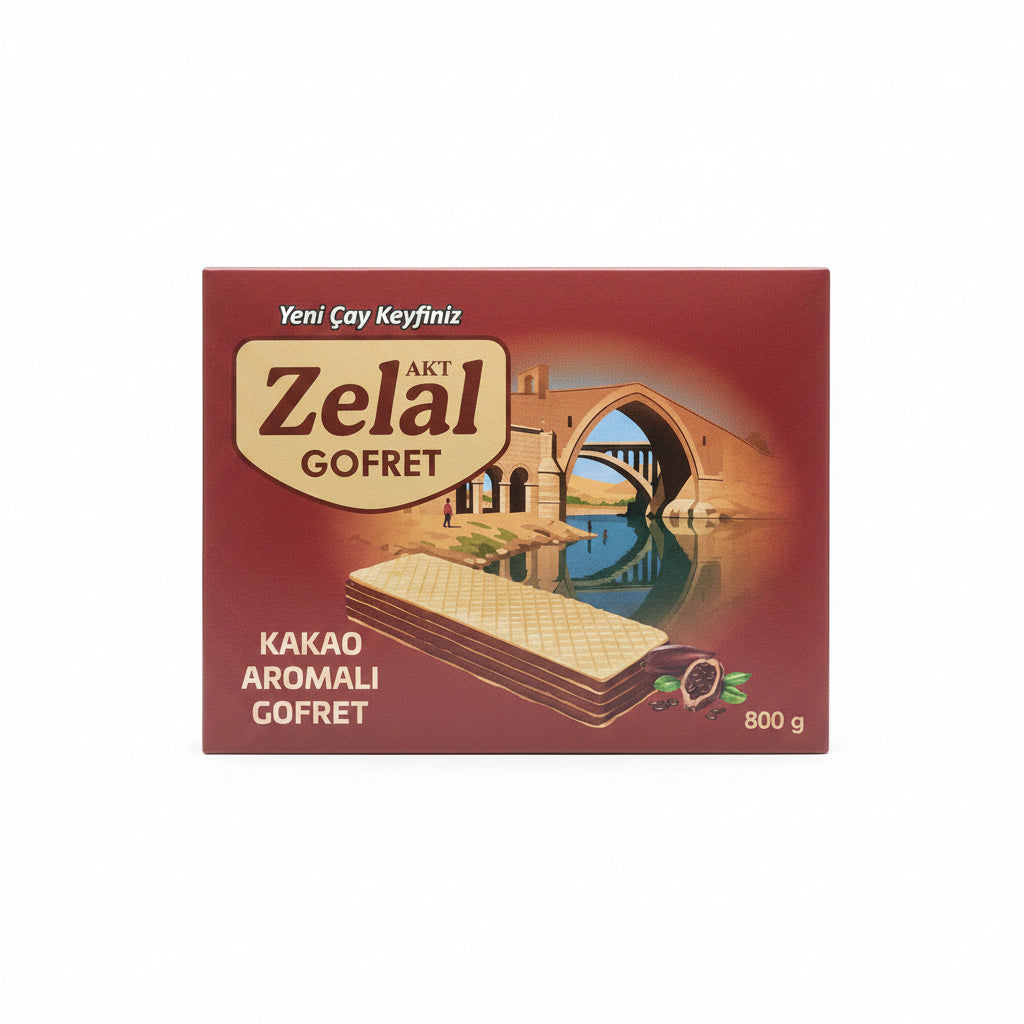 Zelal Kakao Aromalı Gofret 800 Gr