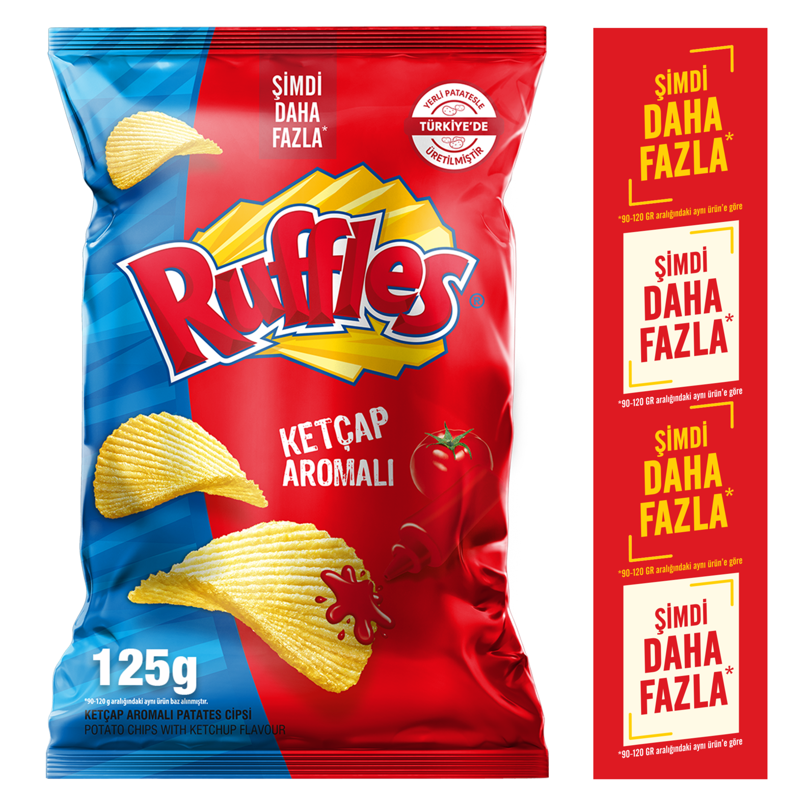 Ruffles Süper Boy Ketçaplı 124 Gr
