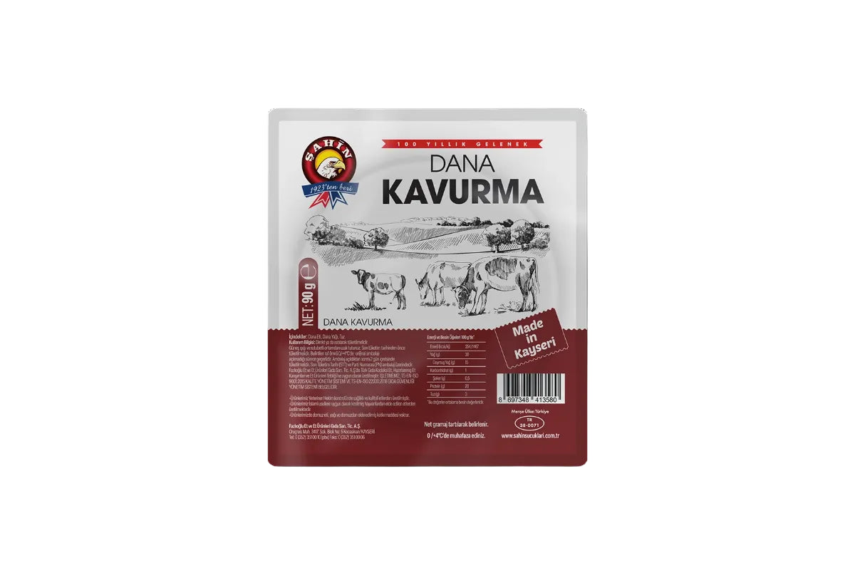 Şahin Kavurma Vakumlu Dilim 90 Gr