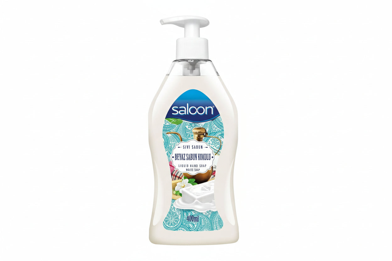 SALOON Sıvı Sabun 400 ml Beyaz Sabun - Batman Sanal Market